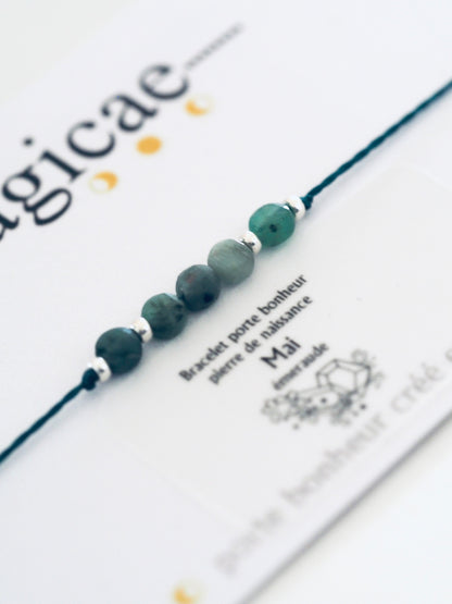 bracelet pierre de naissance MAI - Magicae
