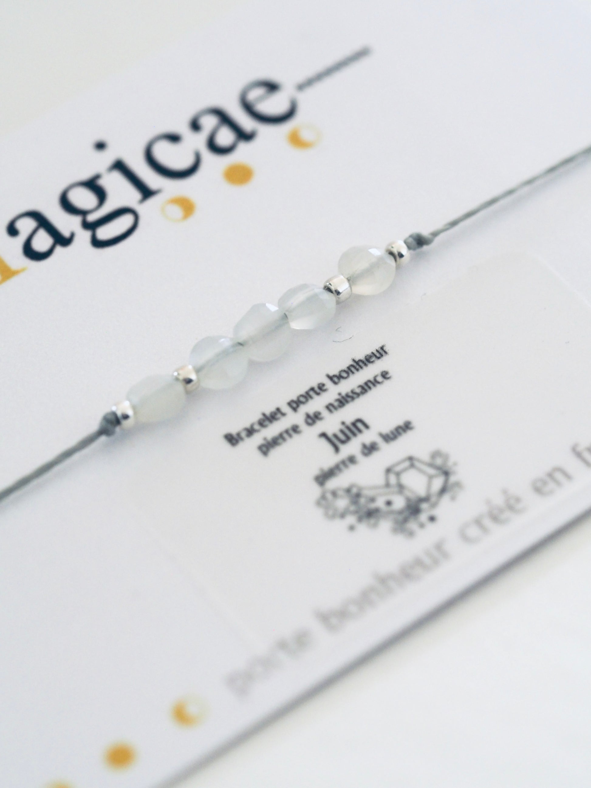 bracelet pierre de naissance JUIN - Magicae