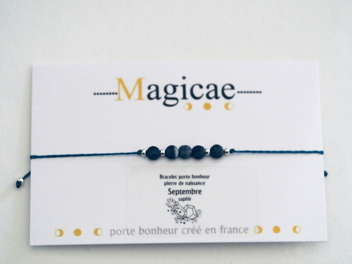 bracelet pierre de naissance SEPTEMBRE - Magicae