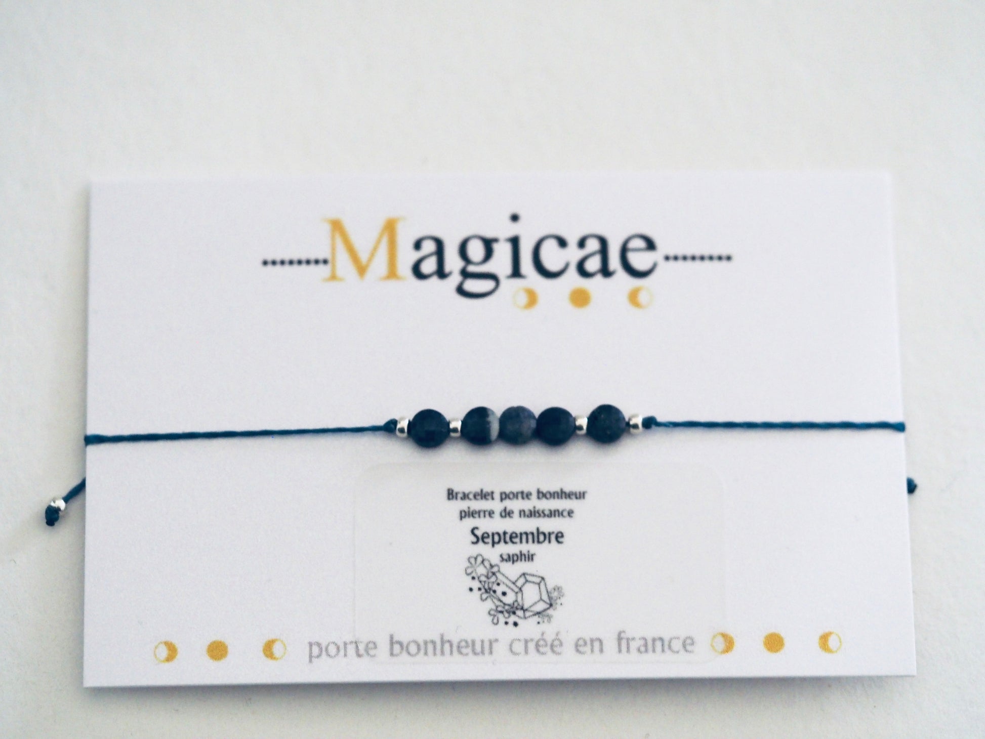 bracelet pierre de naissance SEPTEMBRE - Magicae