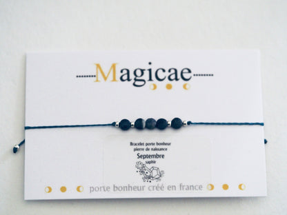 bracelet pierre de naissance SEPTEMBRE - Magicae