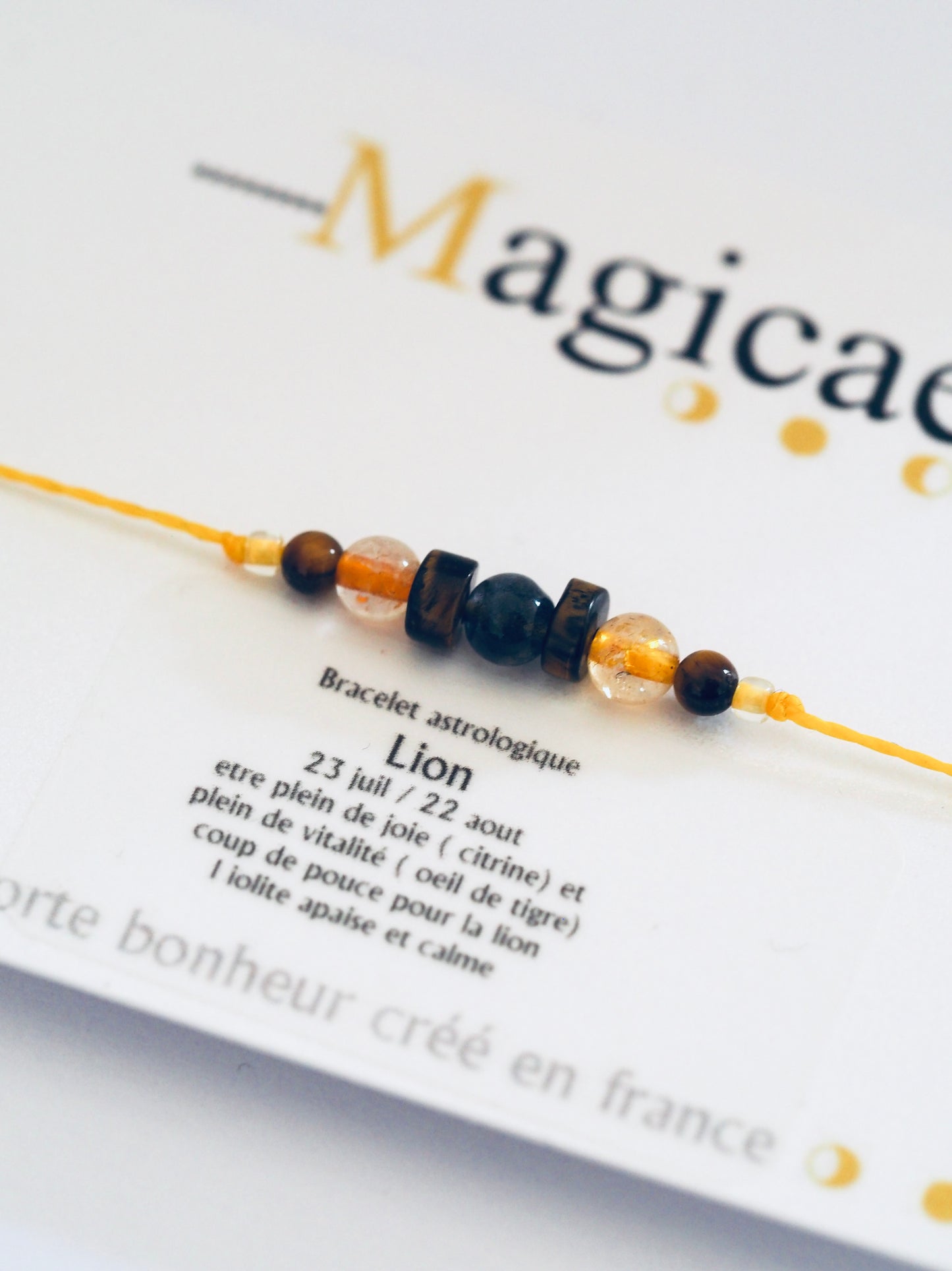Bracelet astrologique lion - Magicae